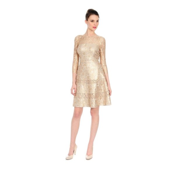 Kay Unger Dresses & Skirts - Kay Unger Gold Multi Style # 124693 Cocktail Dress